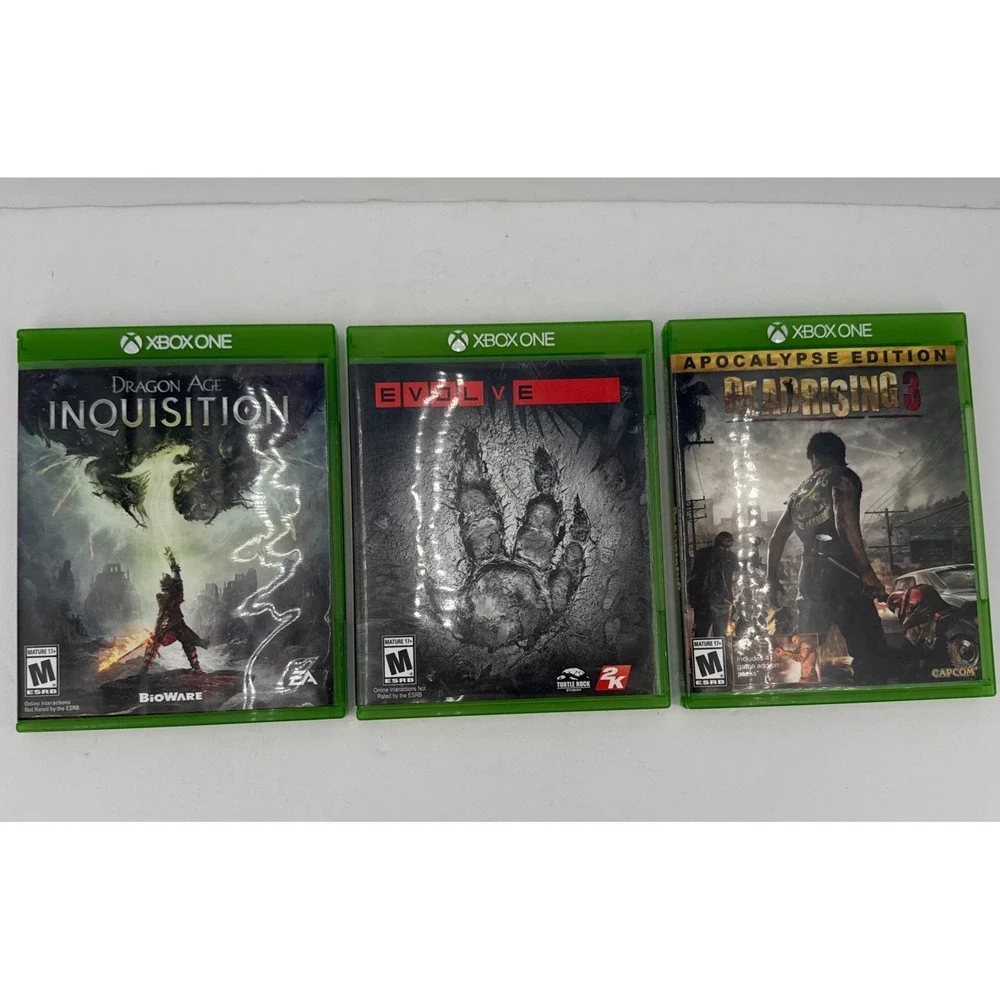 Dead Rising 3 Evolve Dragon Age Xbox One Lot Of 3 Games